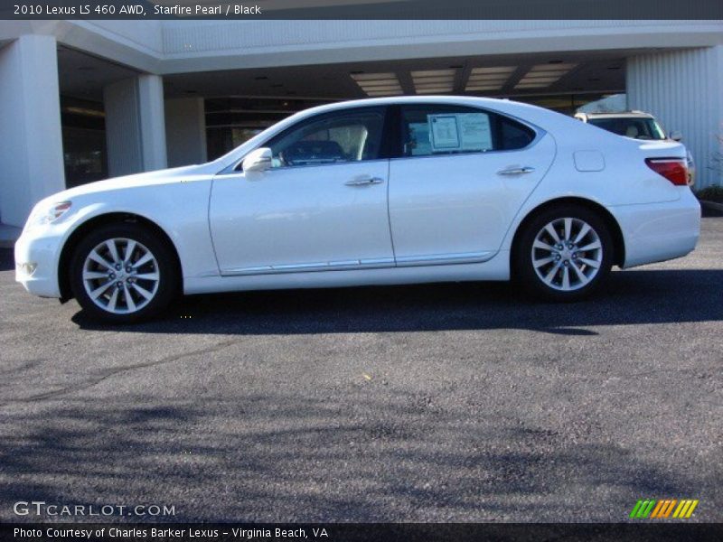 Starfire Pearl / Black 2010 Lexus LS 460 AWD