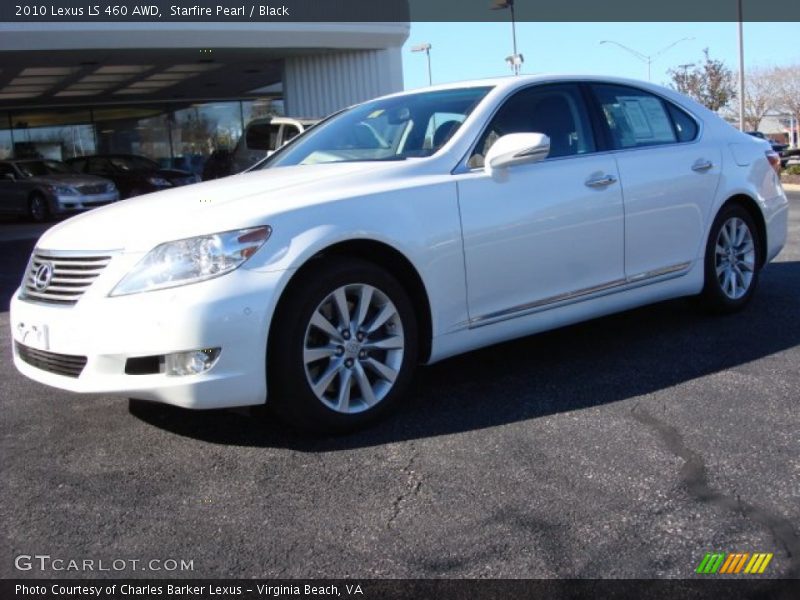 Starfire Pearl / Black 2010 Lexus LS 460 AWD