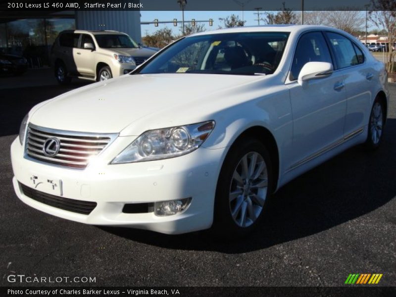 Starfire Pearl / Black 2010 Lexus LS 460 AWD