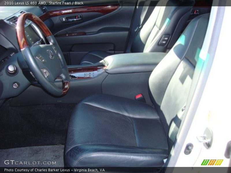 Starfire Pearl / Black 2010 Lexus LS 460 AWD