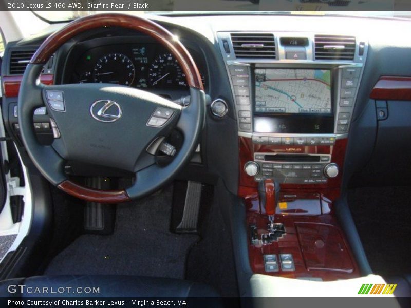 Starfire Pearl / Black 2010 Lexus LS 460 AWD