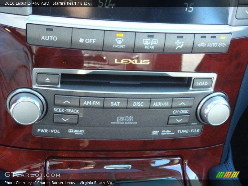 Starfire Pearl / Black 2010 Lexus LS 460 AWD