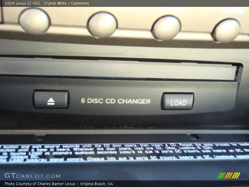 Crystal White / Cashmere 2004 Lexus LS 430