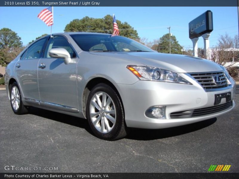 Tungsten Silver Pearl / Light Gray 2010 Lexus ES 350