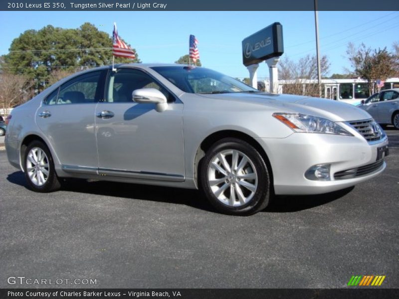 Tungsten Silver Pearl / Light Gray 2010 Lexus ES 350