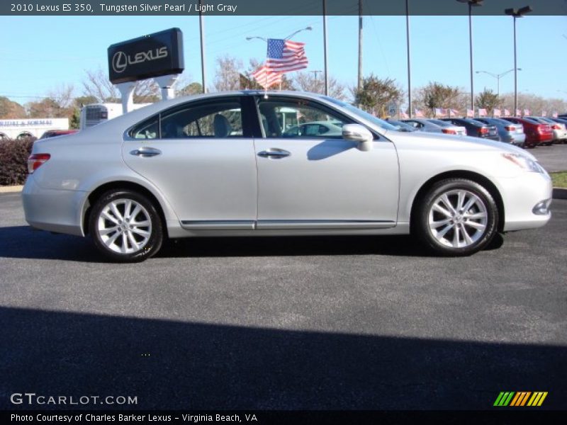 Tungsten Silver Pearl / Light Gray 2010 Lexus ES 350