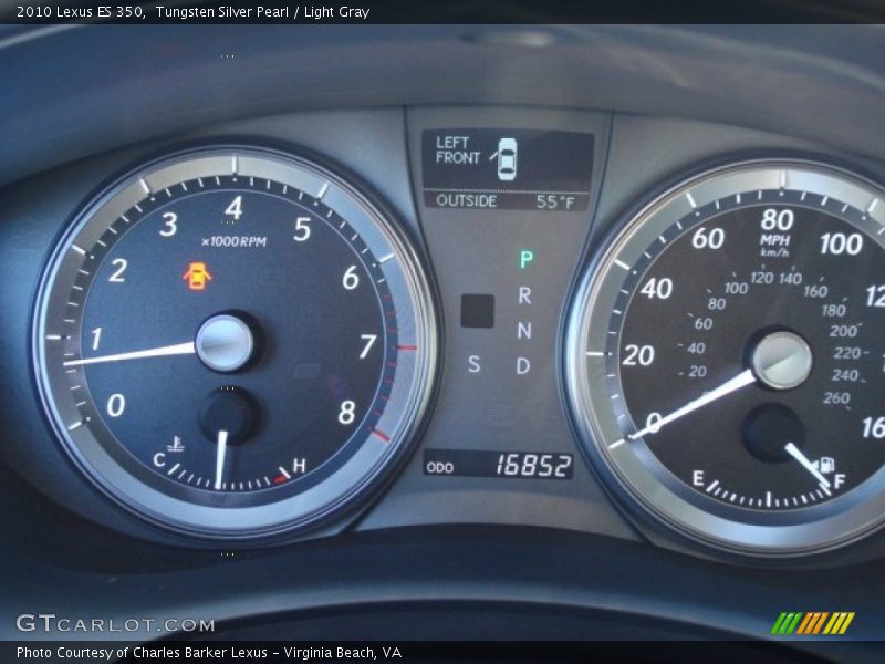 Tungsten Silver Pearl / Light Gray 2010 Lexus ES 350