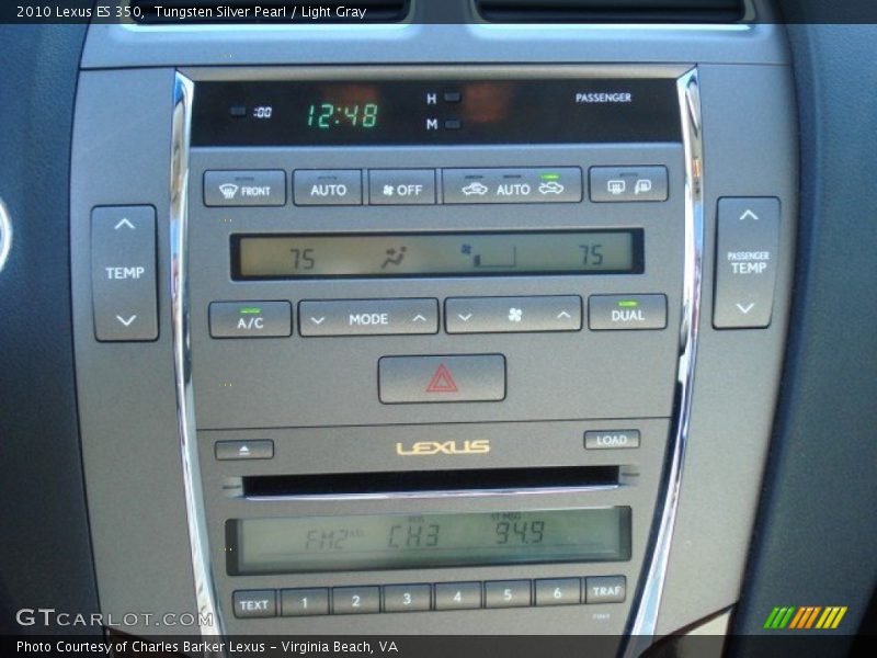Tungsten Silver Pearl / Light Gray 2010 Lexus ES 350
