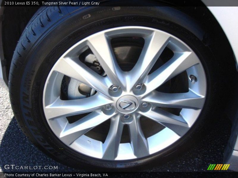 Tungsten Silver Pearl / Light Gray 2010 Lexus ES 350