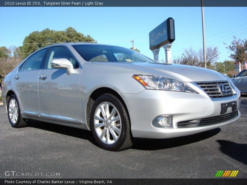 Tungsten Silver Pearl / Light Gray 2010 Lexus ES 350