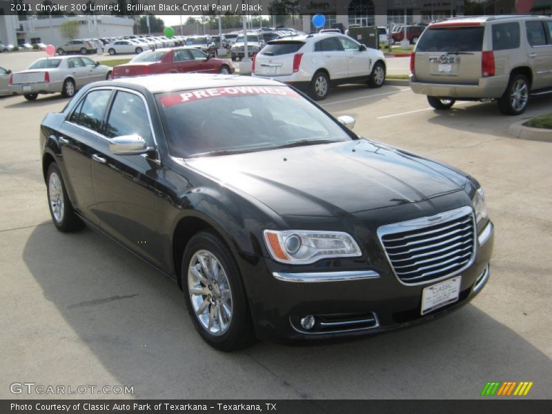Brilliant Black Crystal Pearl / Black 2011 Chrysler 300 Limited