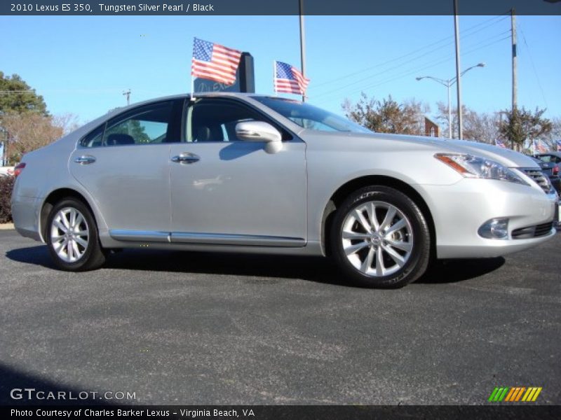 Tungsten Silver Pearl / Black 2010 Lexus ES 350