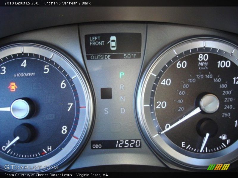 Tungsten Silver Pearl / Black 2010 Lexus ES 350