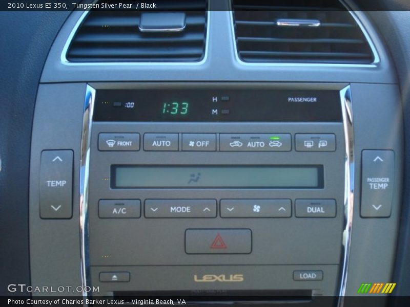 Tungsten Silver Pearl / Black 2010 Lexus ES 350