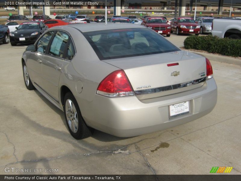 Gold Mist Metallic / Ebony 2010 Chevrolet Impala LS