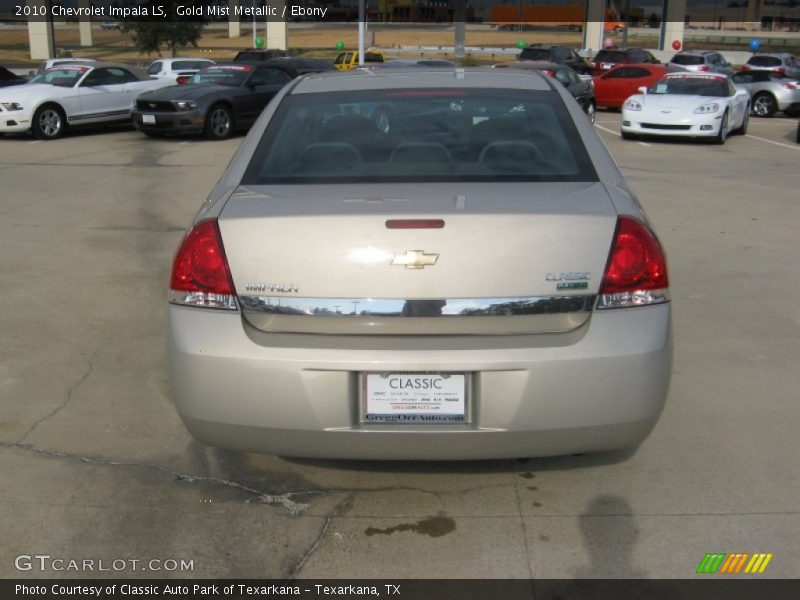 Gold Mist Metallic / Ebony 2010 Chevrolet Impala LS