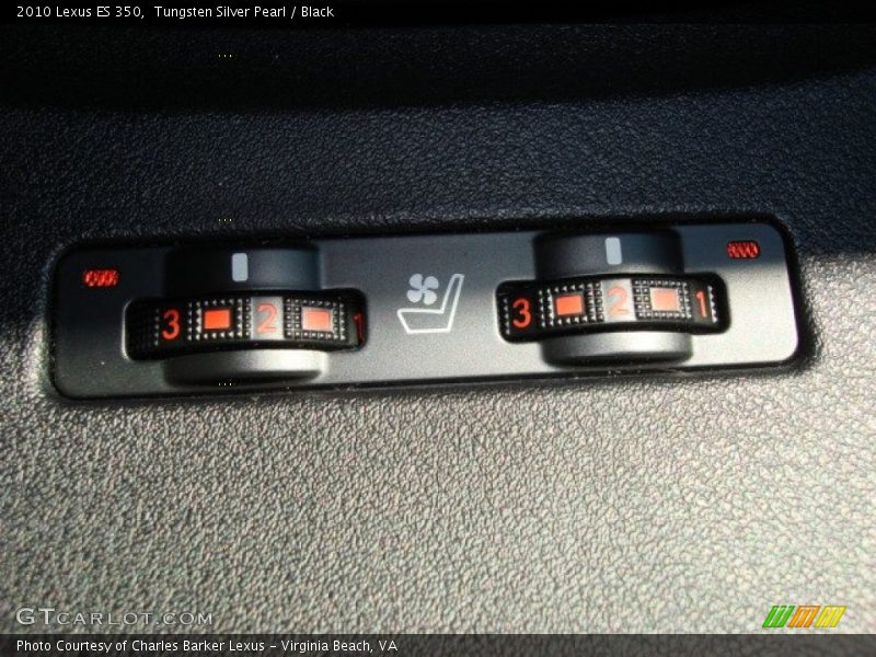 Tungsten Silver Pearl / Black 2010 Lexus ES 350