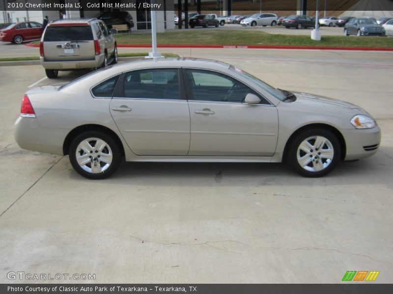 Gold Mist Metallic / Ebony 2010 Chevrolet Impala LS