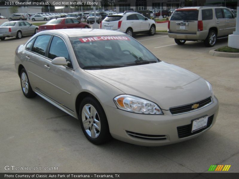 Gold Mist Metallic / Ebony 2010 Chevrolet Impala LS