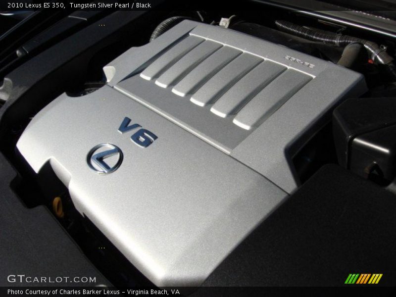 Tungsten Silver Pearl / Black 2010 Lexus ES 350