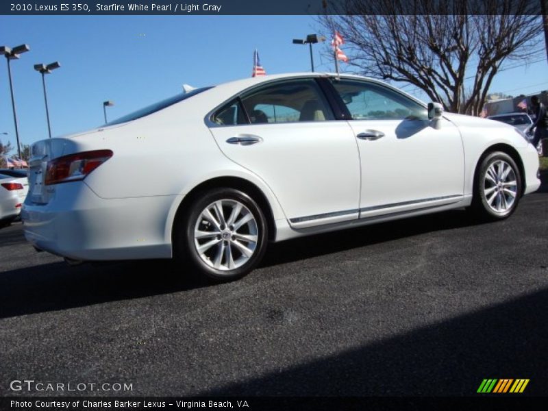 Starfire White Pearl / Light Gray 2010 Lexus ES 350