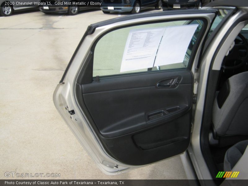 Gold Mist Metallic / Ebony 2010 Chevrolet Impala LS