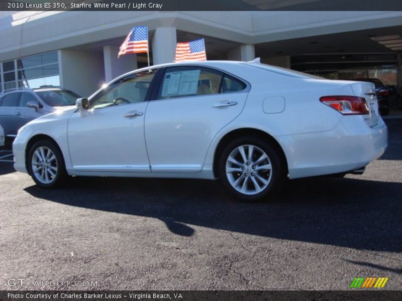 Starfire White Pearl / Light Gray 2010 Lexus ES 350