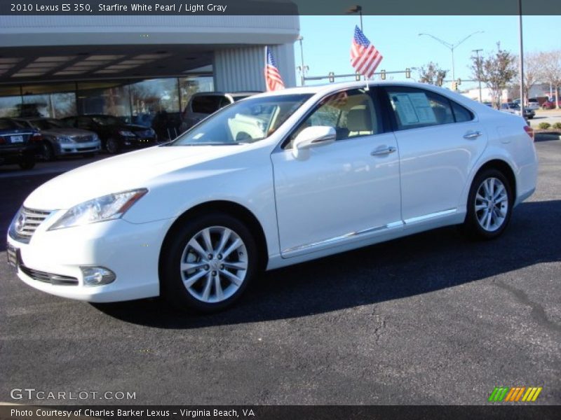 Starfire White Pearl / Light Gray 2010 Lexus ES 350