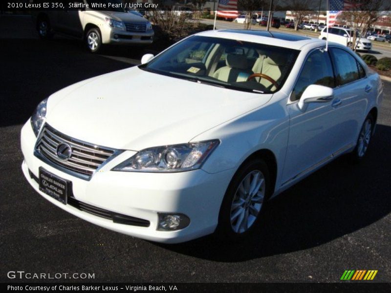 Starfire White Pearl / Light Gray 2010 Lexus ES 350