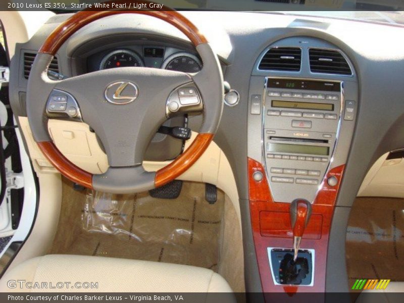Starfire White Pearl / Light Gray 2010 Lexus ES 350