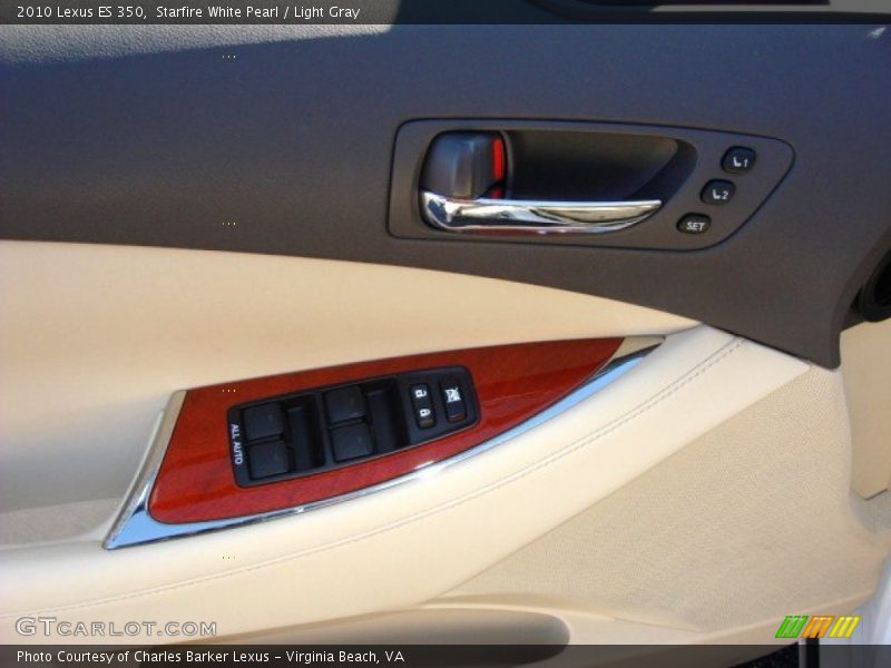 Starfire White Pearl / Light Gray 2010 Lexus ES 350