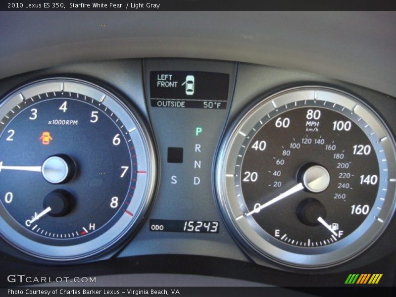 Starfire White Pearl / Light Gray 2010 Lexus ES 350
