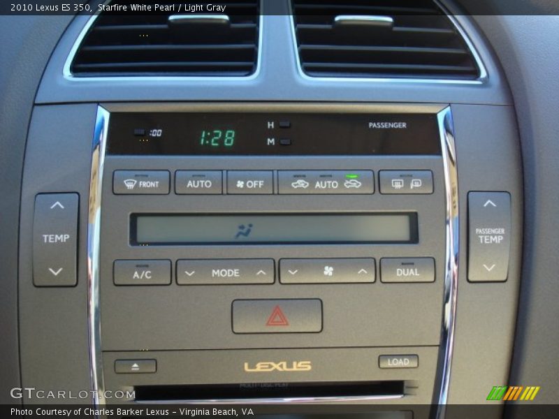 Starfire White Pearl / Light Gray 2010 Lexus ES 350