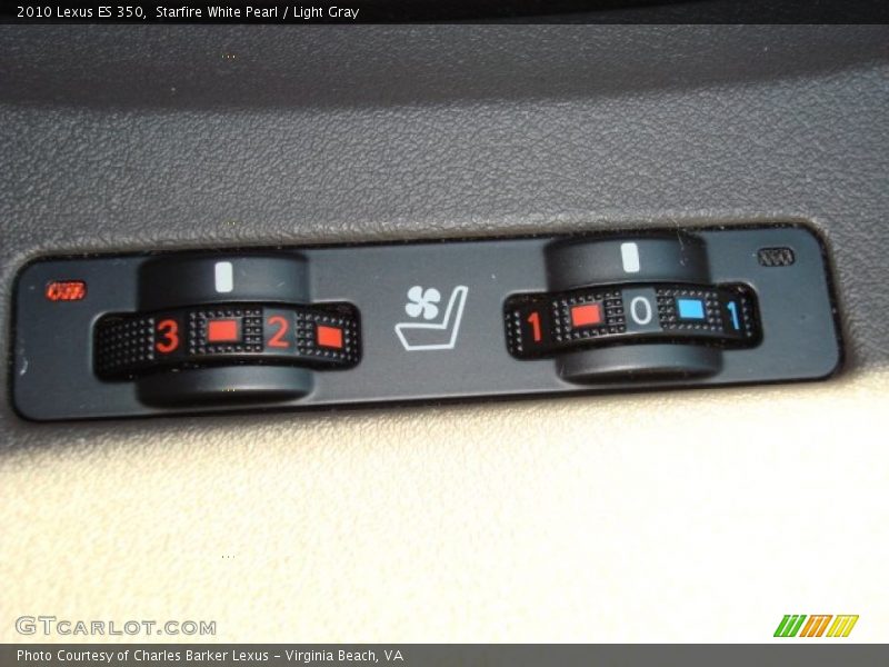 Starfire White Pearl / Light Gray 2010 Lexus ES 350