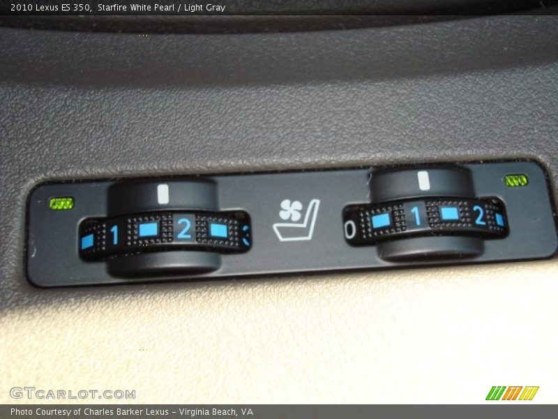 Starfire White Pearl / Light Gray 2010 Lexus ES 350