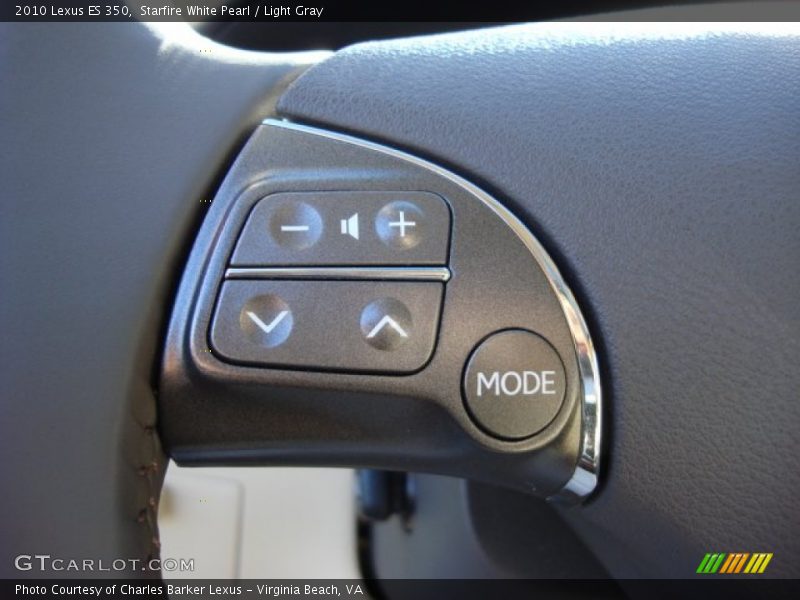 Starfire White Pearl / Light Gray 2010 Lexus ES 350