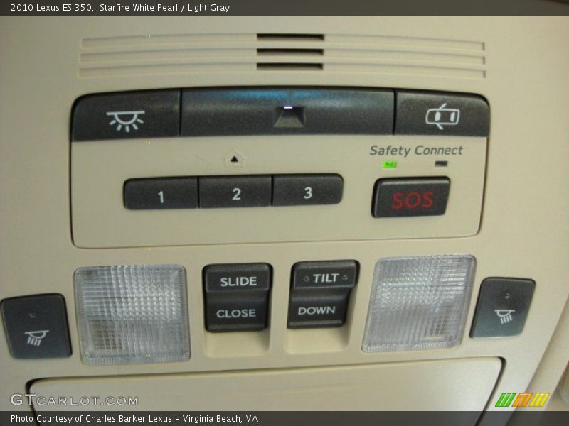 Starfire White Pearl / Light Gray 2010 Lexus ES 350