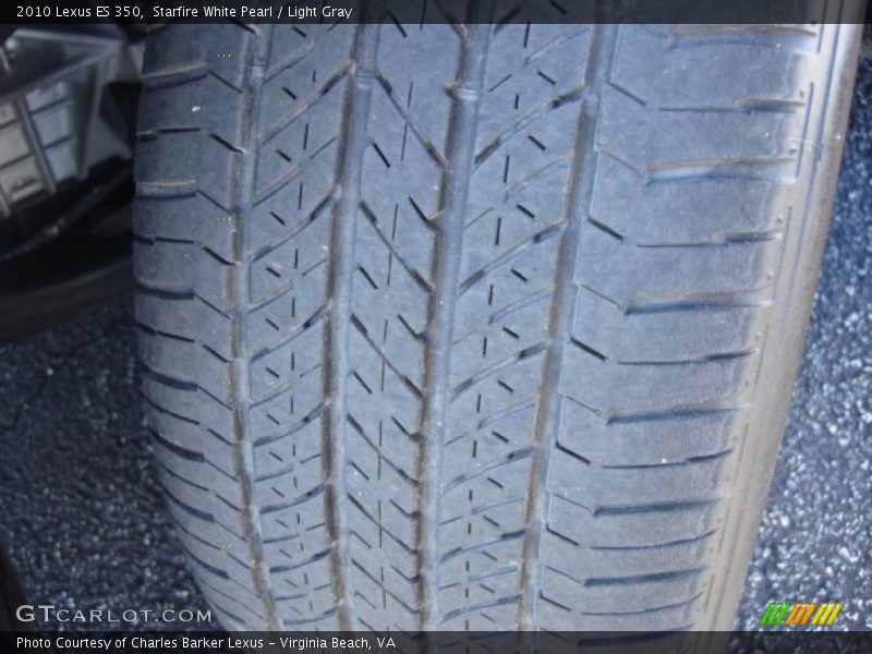 Starfire White Pearl / Light Gray 2010 Lexus ES 350