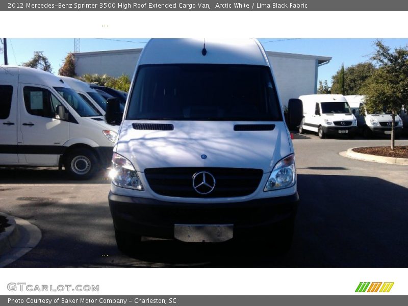 Arctic White / Lima Black Fabric 2012 Mercedes-Benz Sprinter 3500 High Roof Extended Cargo Van