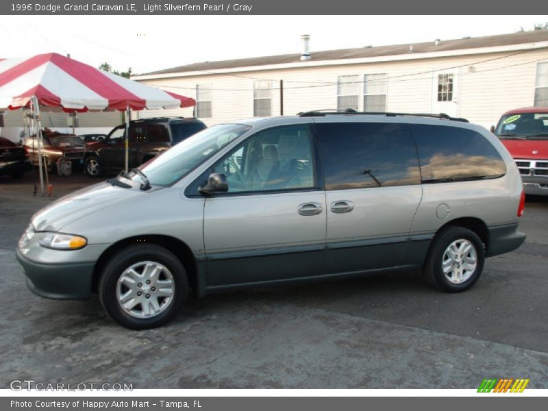 Light Silverfern Pearl / Gray 1996 Dodge Grand Caravan LE