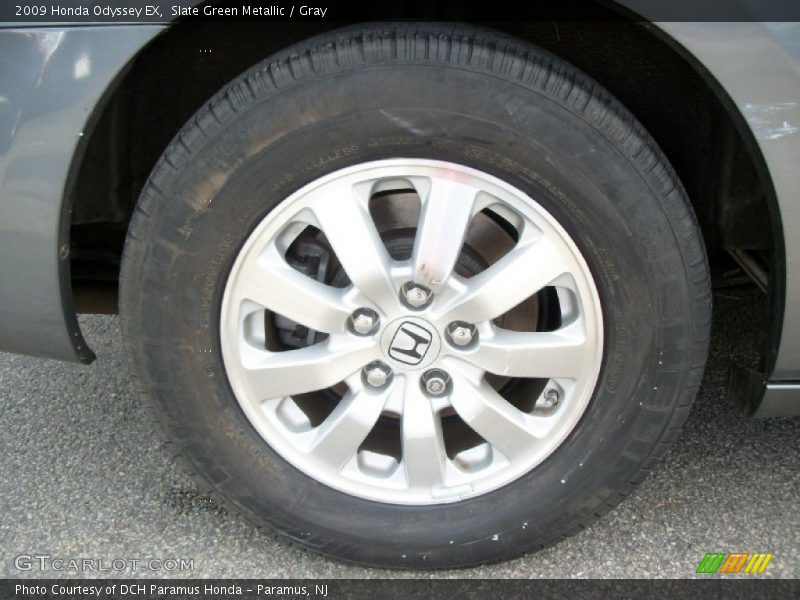 Slate Green Metallic / Gray 2009 Honda Odyssey EX
