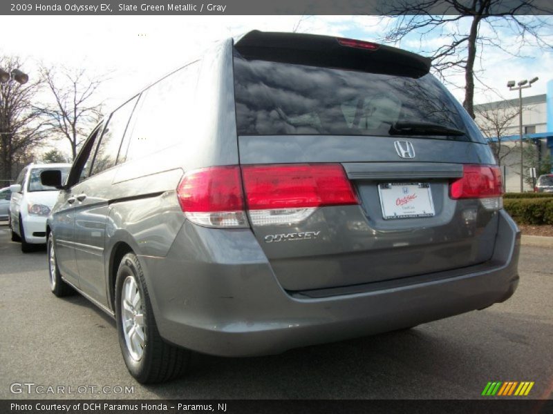 Slate Green Metallic / Gray 2009 Honda Odyssey EX