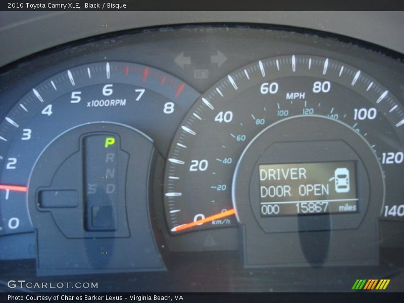Black / Bisque 2010 Toyota Camry XLE
