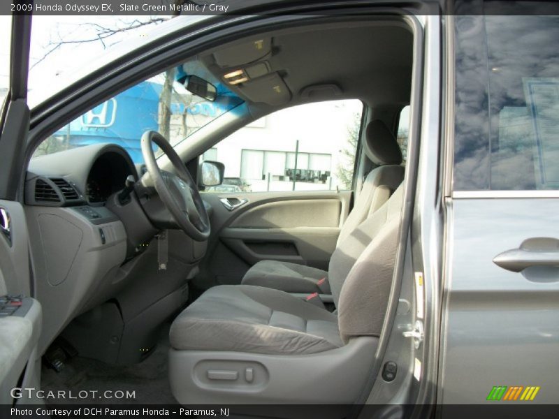 Slate Green Metallic / Gray 2009 Honda Odyssey EX