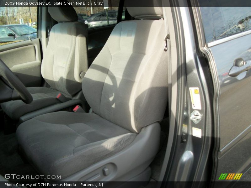 Slate Green Metallic / Gray 2009 Honda Odyssey EX