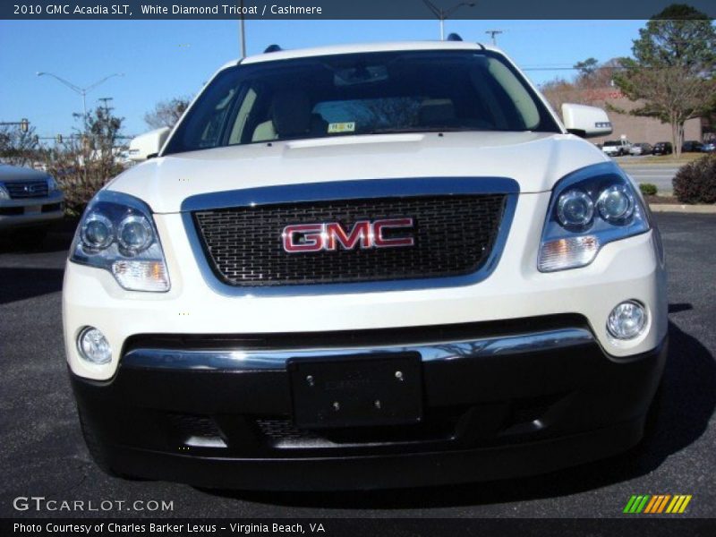 White Diamond Tricoat / Cashmere 2010 GMC Acadia SLT