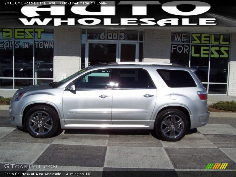 Quicksilver Metallic / Ebony 2011 GMC Acadia Denali AWD