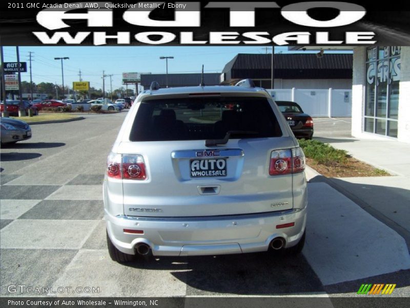 Quicksilver Metallic / Ebony 2011 GMC Acadia Denali AWD