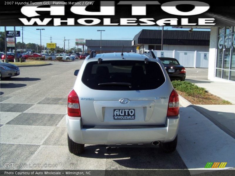 Platinum Metallic / Gray 2007 Hyundai Tucson GLS