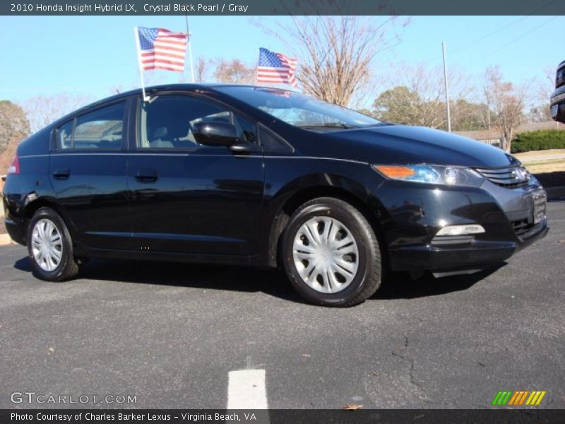 Crystal Black Pearl / Gray 2010 Honda Insight Hybrid LX